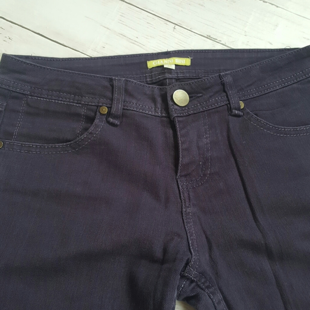 Gianni bini skinny eggplant purple jean size‎ 25 - Picture 2 of 4